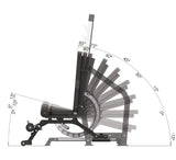 PANCA REGOLABILE OLIMPICA TOORX WBX-3900 PROFESSIONAL LINE